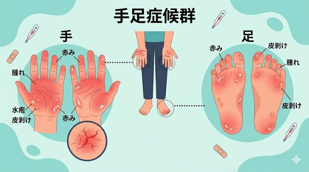 手足症候群の絵